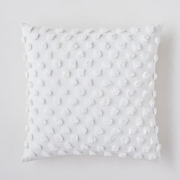 Candlewick Pillow Cover, 12"x21", White, Set of 2 - Image 2
