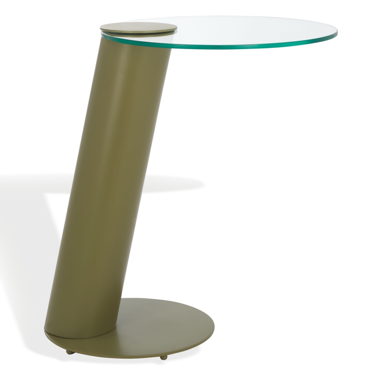Richardson Metal Accent Table - Olive Green / Clear - Image 5