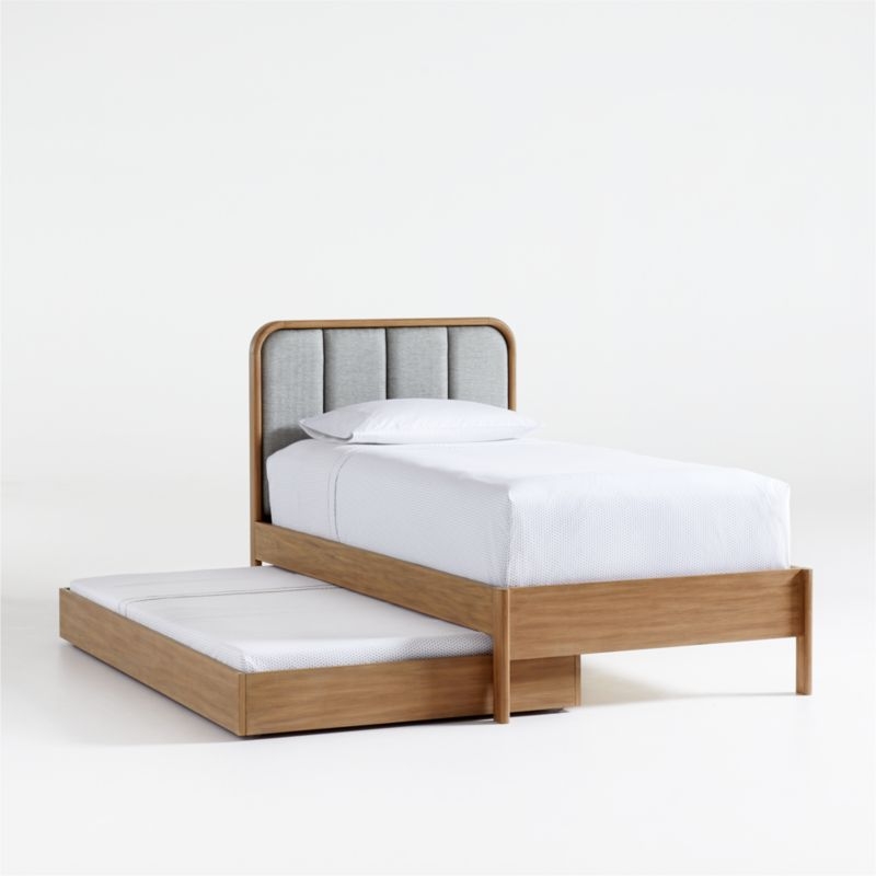 Wes Full Upholstered Wood Bed - Image 5