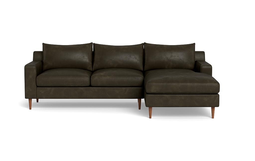 Sloan Leather Right Chaise Sectional - Image 0
