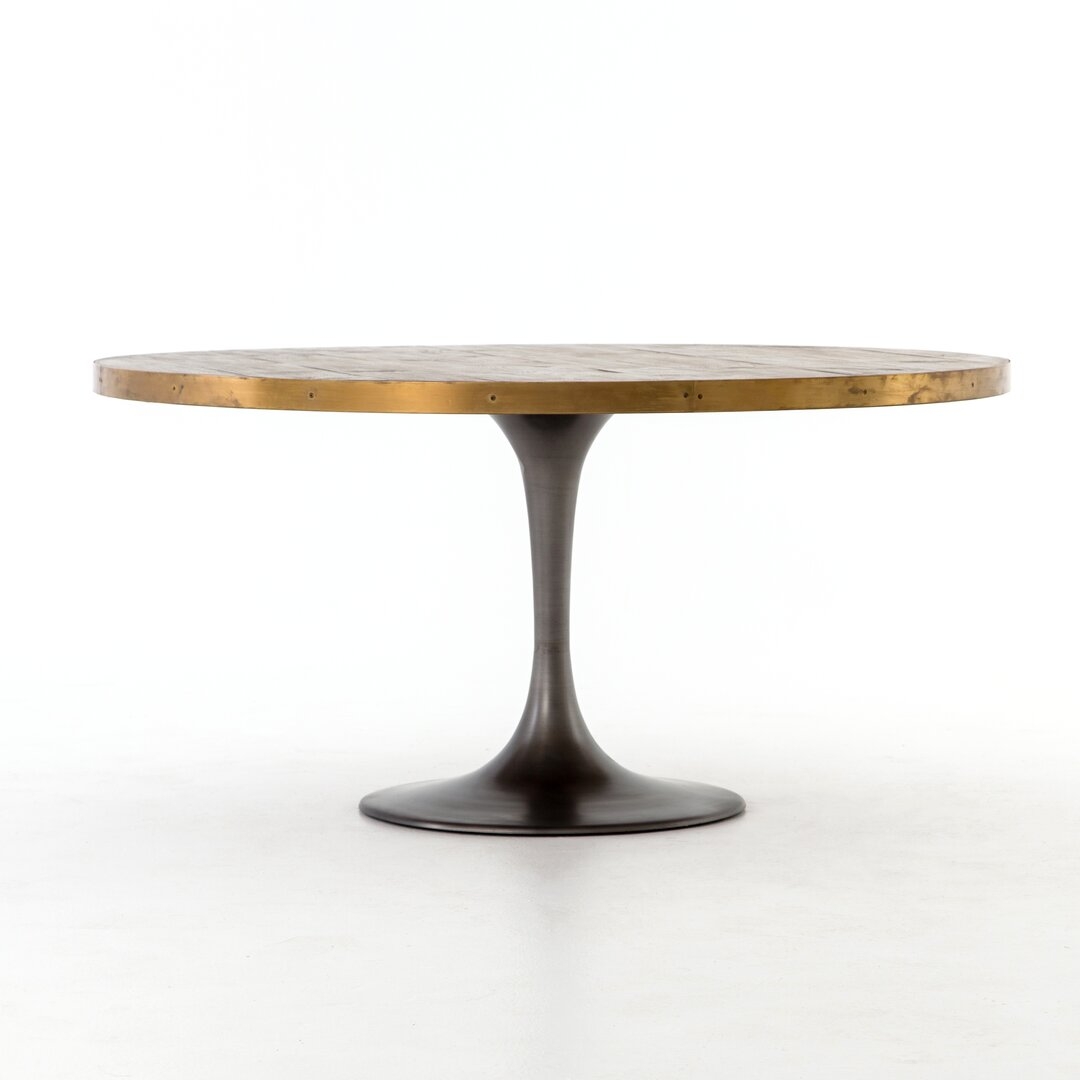 "Four Hands Sommer Iron Base Dining Table" - Image 0