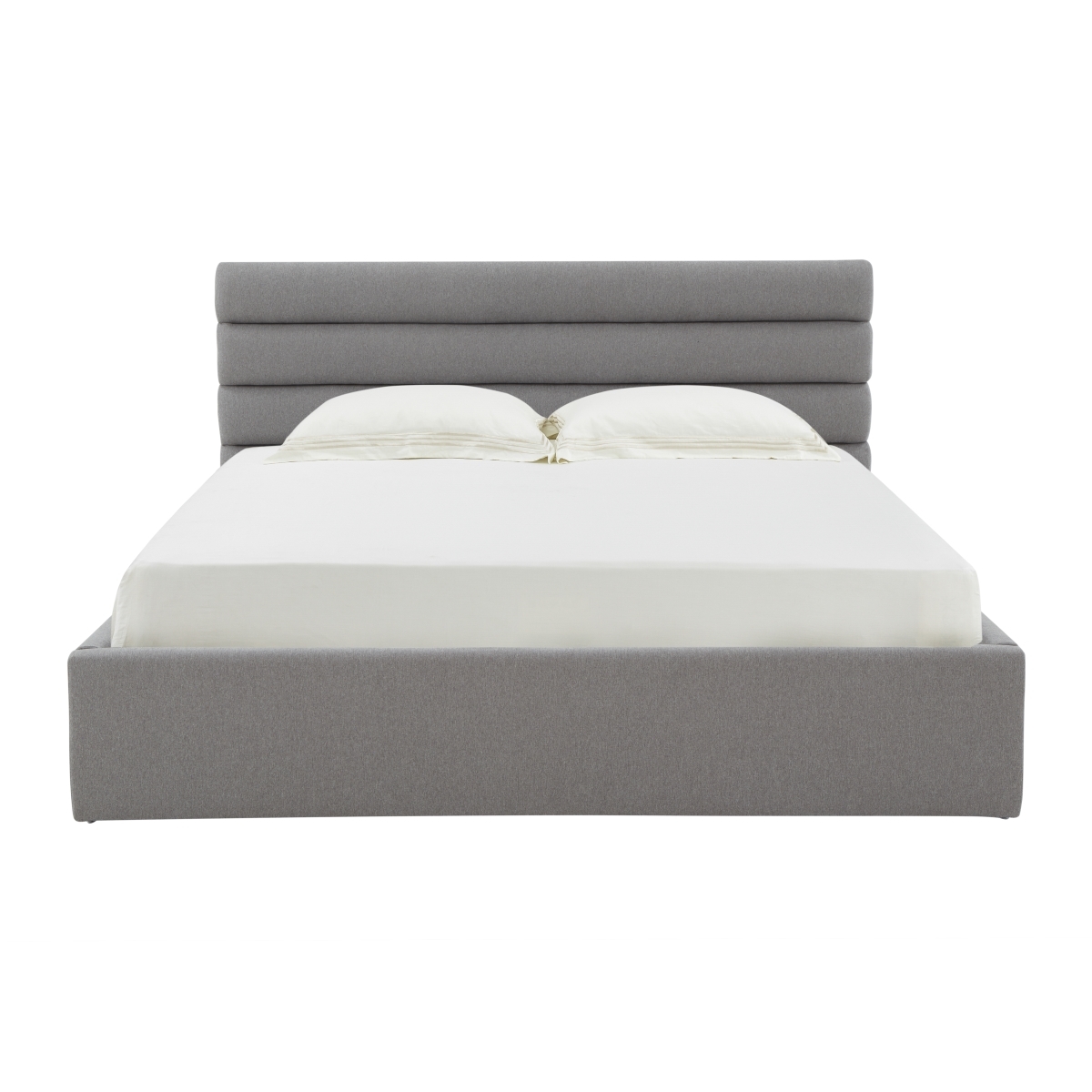 Jaybella Lowprofile Tufted Bed - Light Grey - Image 0