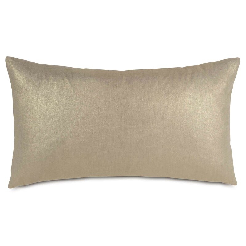 De' Medici by Eastern Accents Aeriel Linen Lumbar Pillow Color: Gold - Image 0