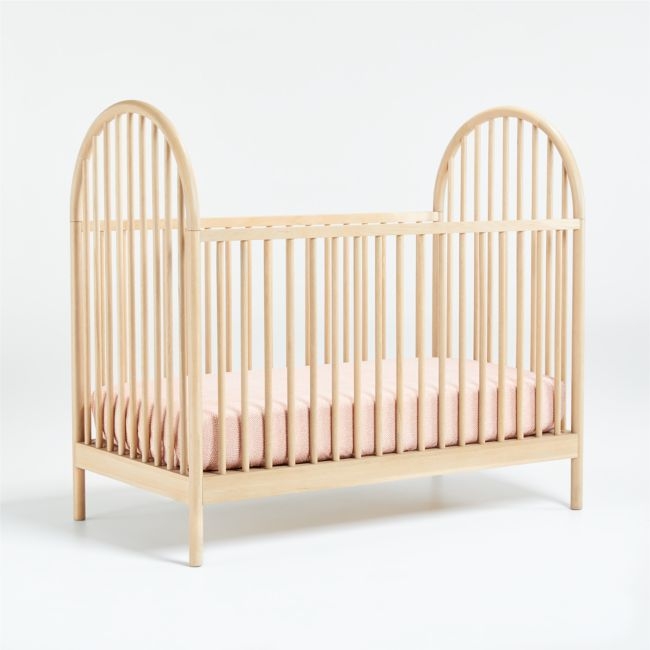 Canyon Natural Spindle Wood Convertible Baby Crib by Leanne Ford - Image 0