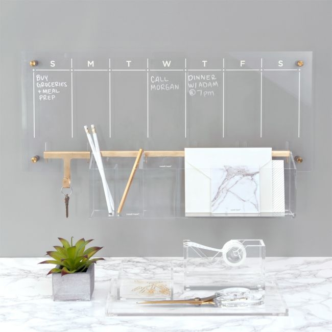 Russell + Hazel Acrylic Weekly Dry-Erase Calendar - Image 0