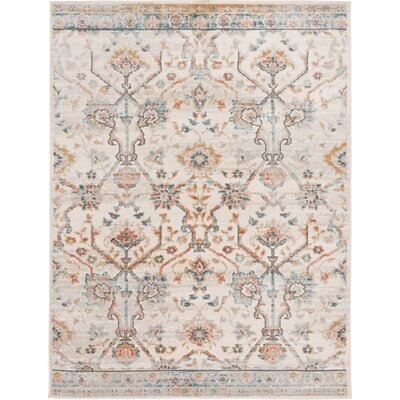 Melmore Light Ivory And Grey Area Rug - Image 0