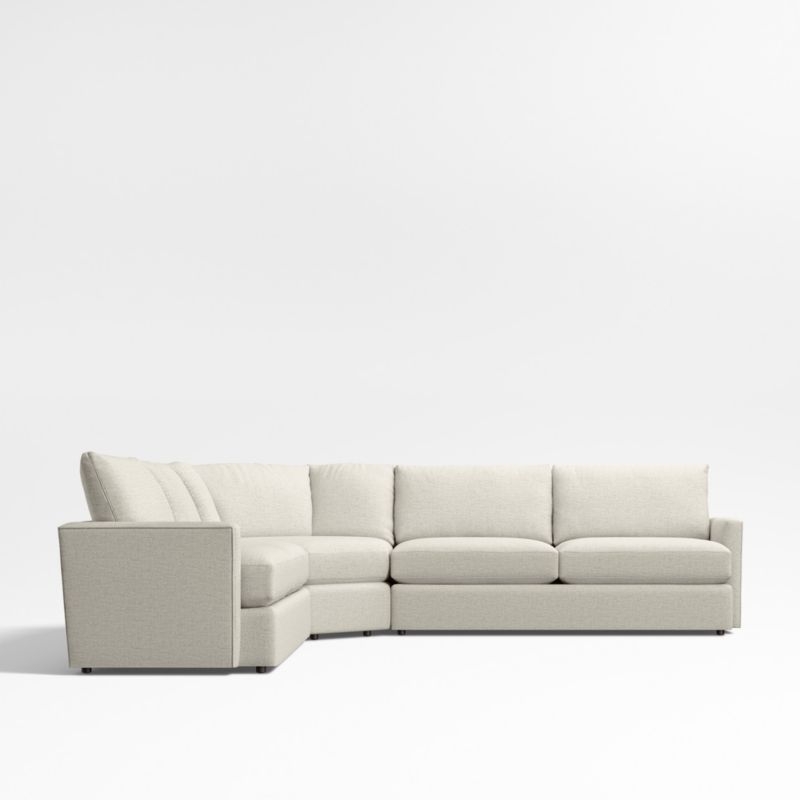 Lounge Classic 3-Piece L-Shaped Wedge Sectional Sofa - Image 3