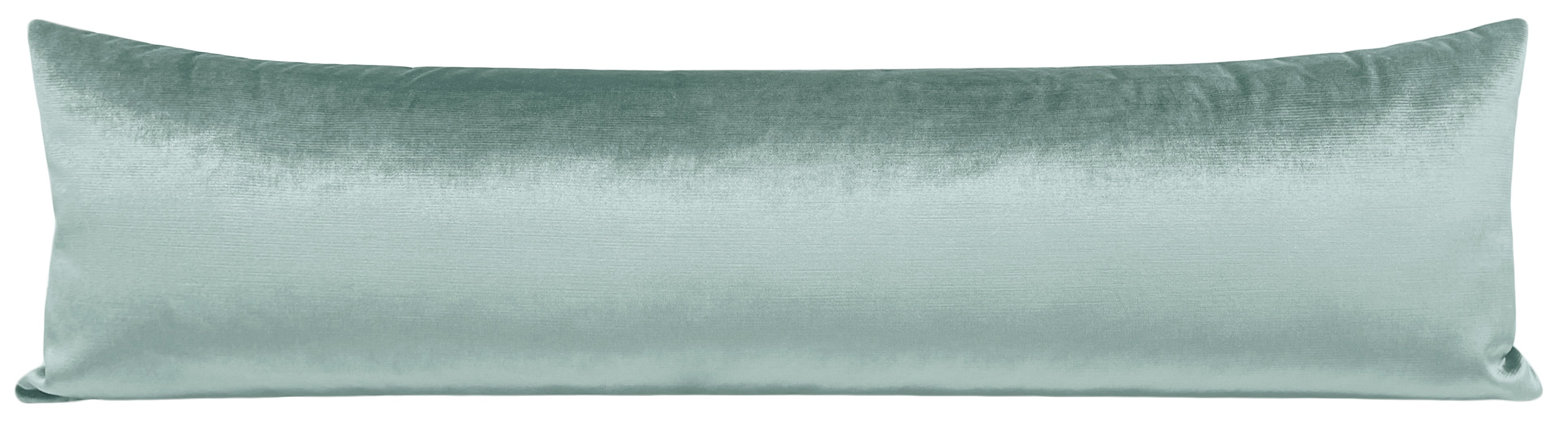 THE XL LUMBAR :: FAUX SILK VELVET // TURKISH BLUE - BY THE YARD - Image 2