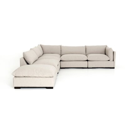 Southwold 117" Wide Left Hand Facing Corner Sectional with Ottoman - Image 0