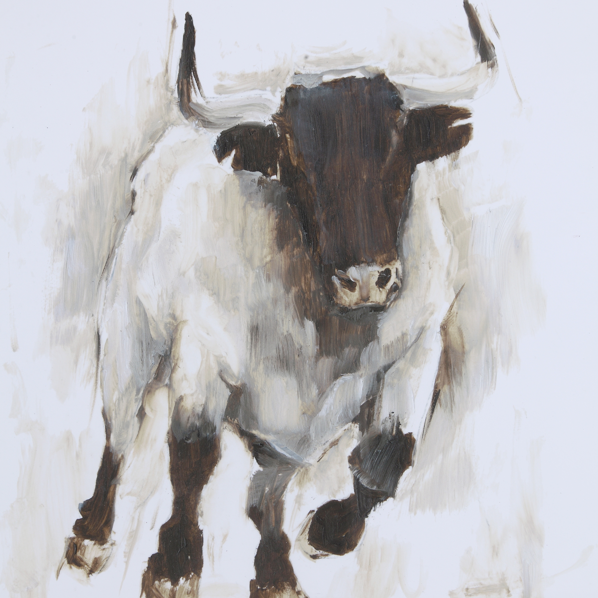 Rustic Bull Framed Animal Print - Image 2