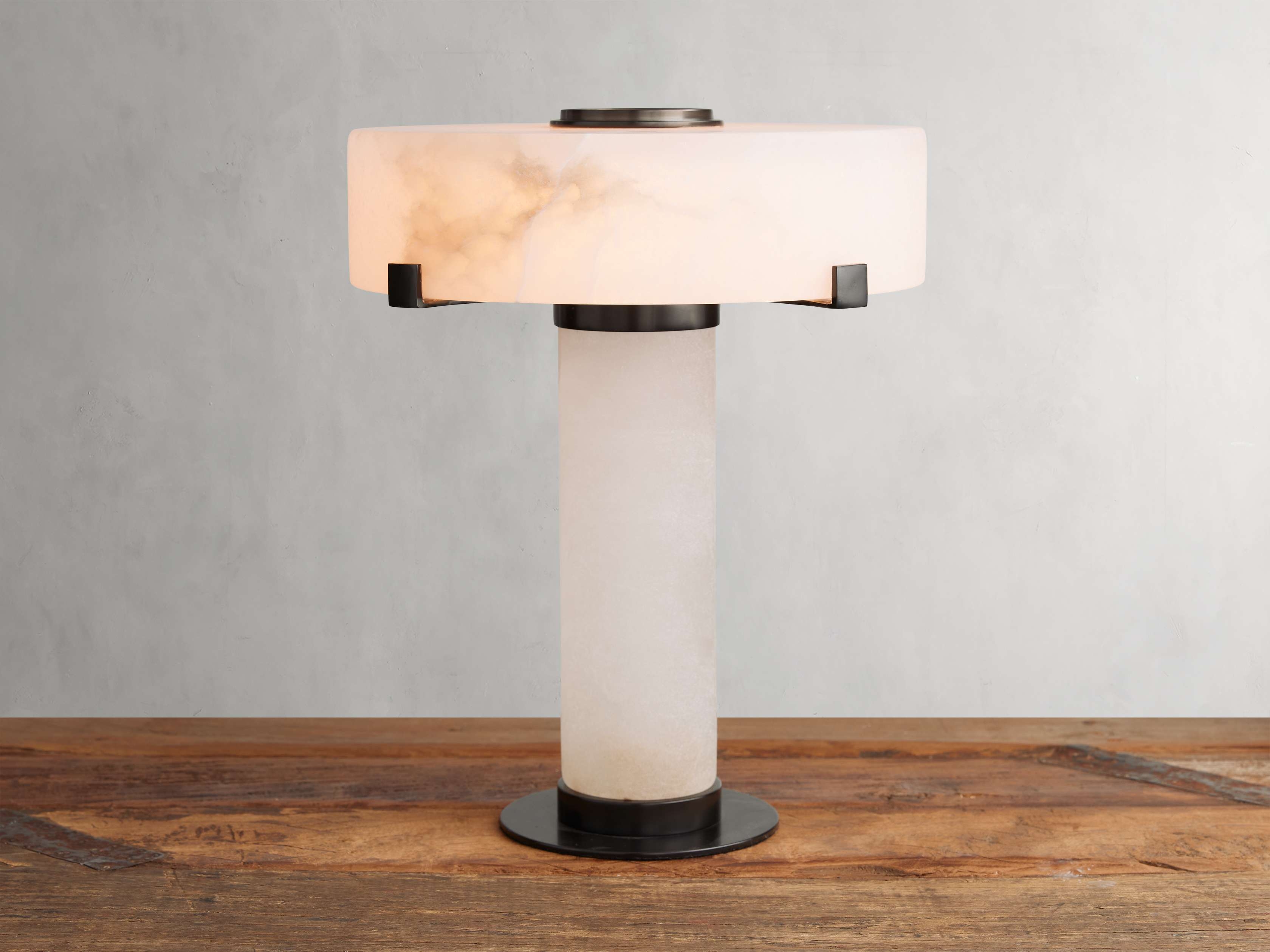 Chayla Table Lamp in Bronze Stone 13" - Image 0