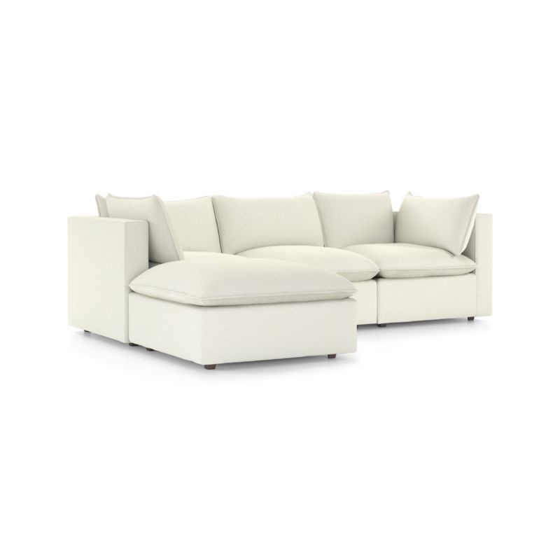 Lotus Deep 4-Piece Reversible Sectional Sofa with Ottoman - Image 4
