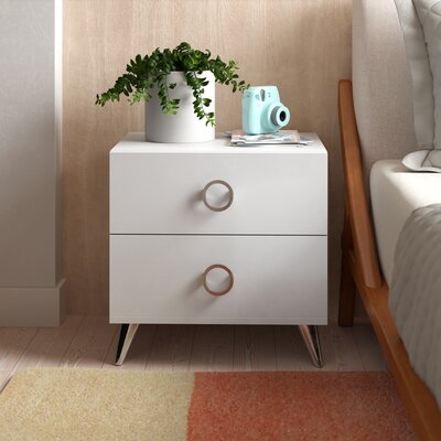 Claire 2 Drawer Nightstand - Image 0