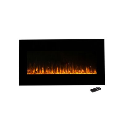 Allmeria Wall Mounted Electric Fireplace - Image 0