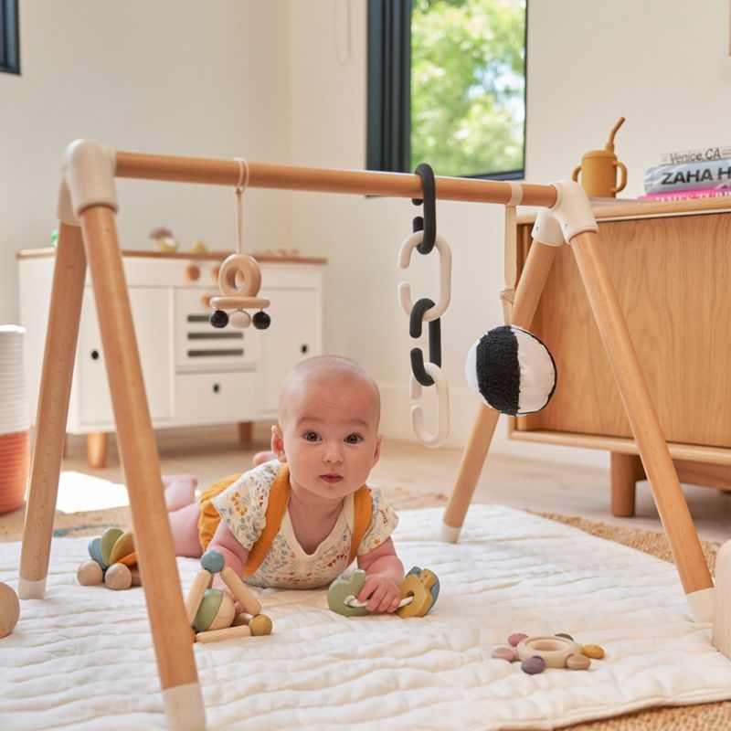 Lalo Oatmeal Wooden Baby Play Gym - Image 5