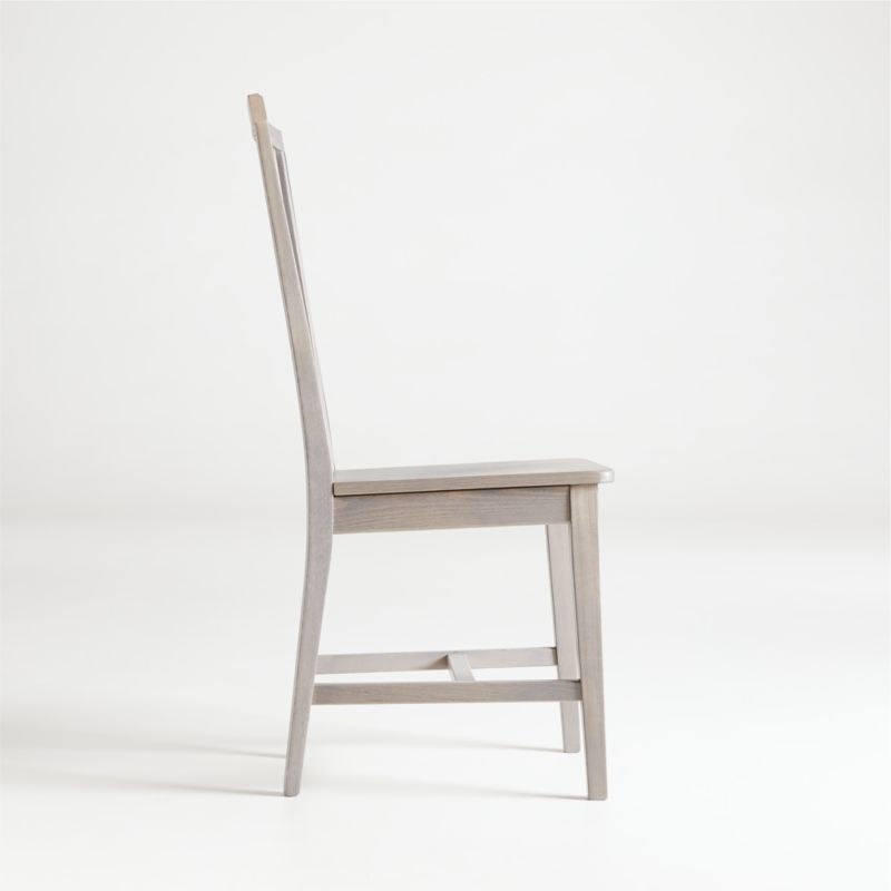 Village Dove Grey Wood Dining Chair - Image 1