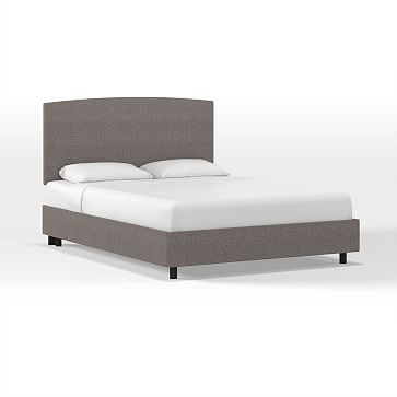 Skyline Upholstered Bed, Twin, Deco Weave, Feather Gray - Image 0