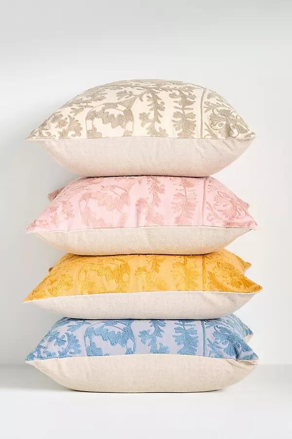 Hand-Embroidered Emilie Suzani Pillow - Image 0