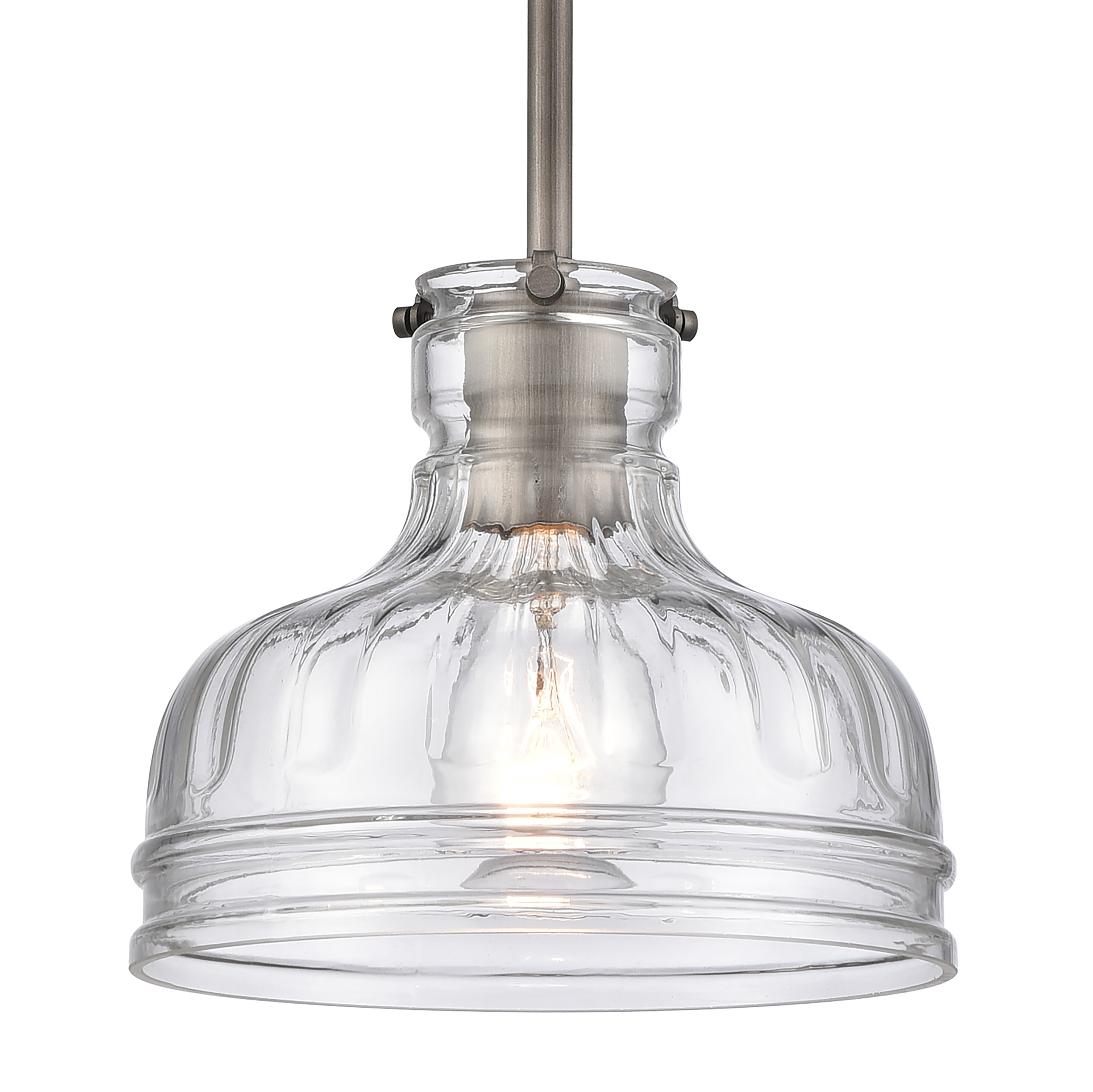 Orinoco 8'' Wide 1-Light Mini Pendant - Weathered Zinc - Image 3