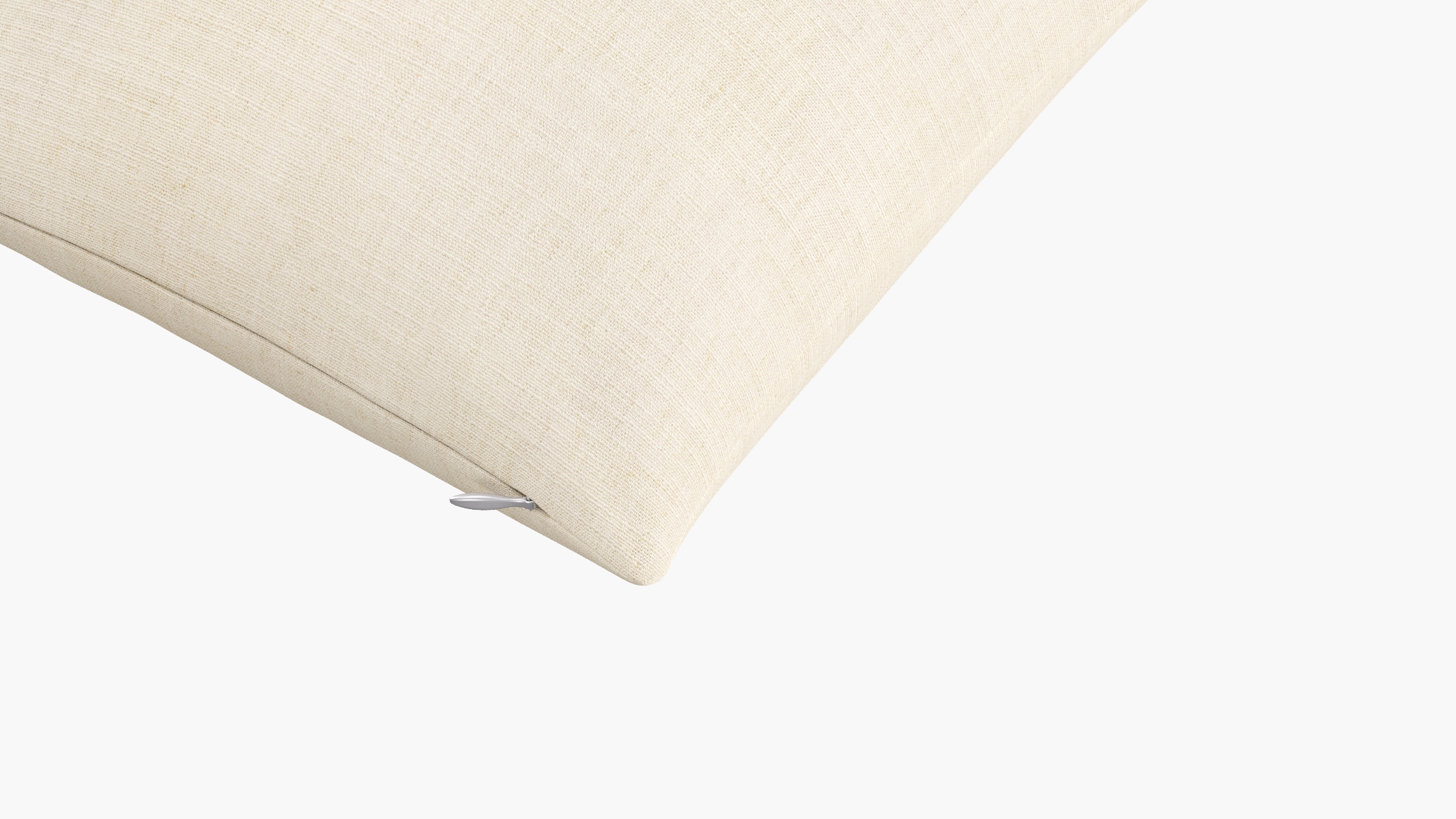 Throw Pillow 16", Talc Everyday Linen, 16" x 16" - Image 1