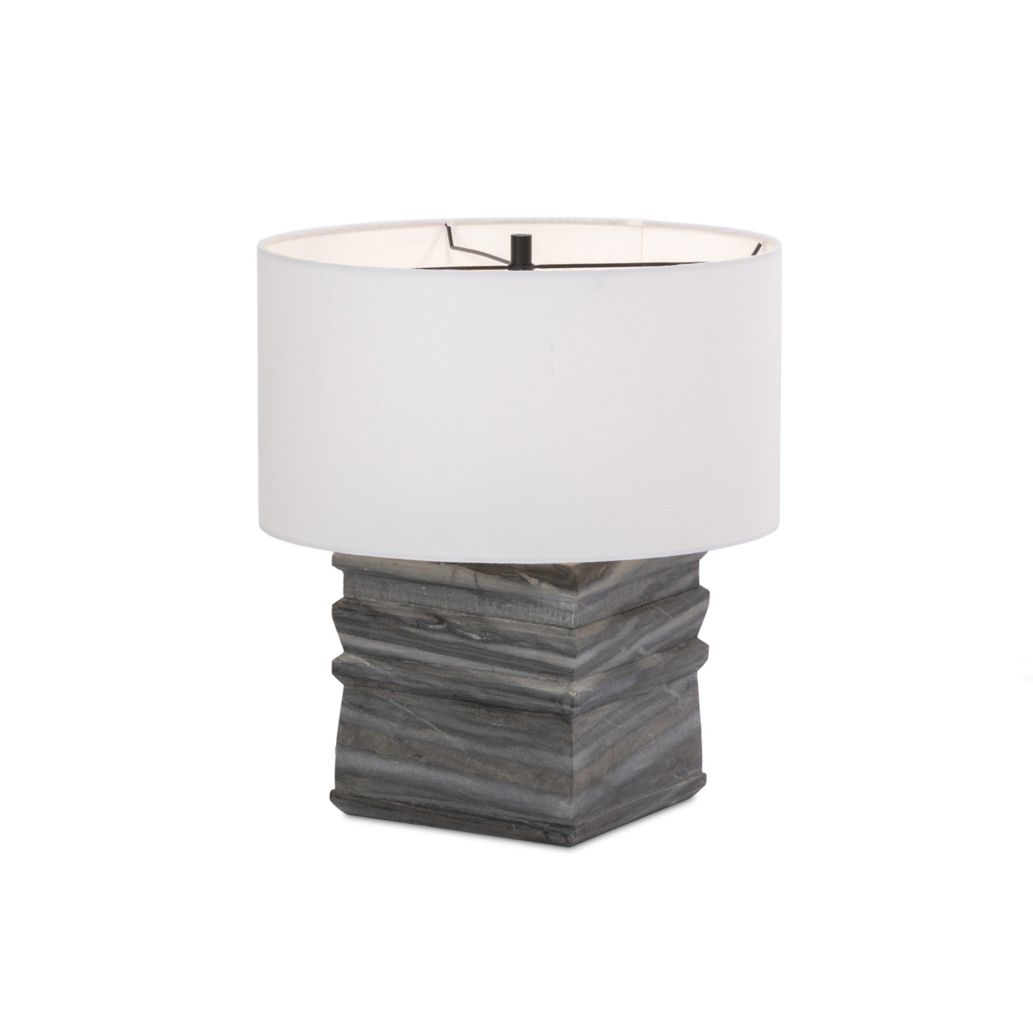 Cedric Table Lamp - Slate Grey Marble - Image 0
