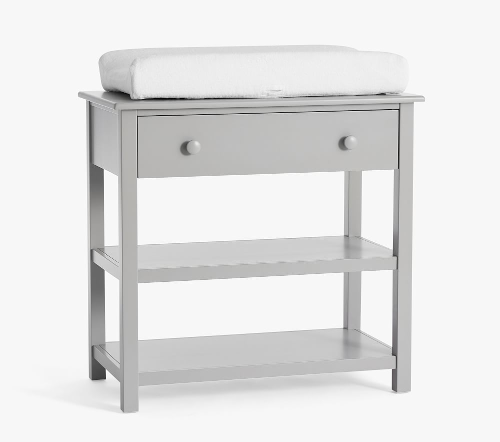 Kendall Changing Table with Drawer, Gray, UPS - Image 0