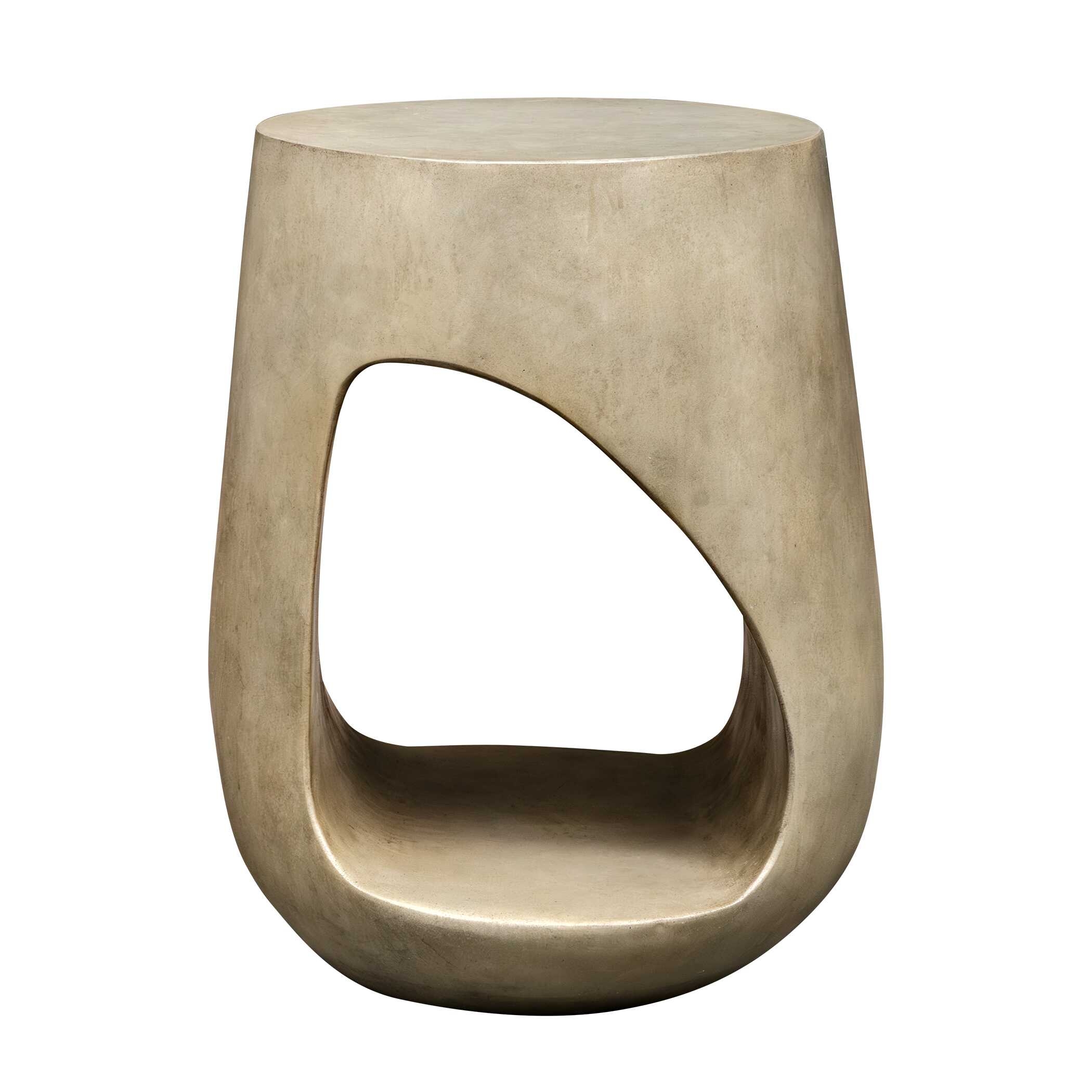 Lithos Gray Outdoor Accent Table - Image 4