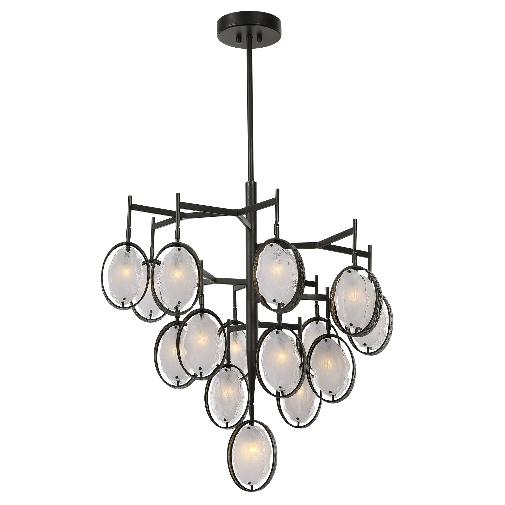 Maxin 15 Light Large Bronze Chandelier - Image 4