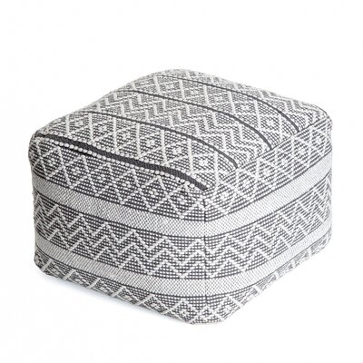 Chilhowee 22" Wide Square Abstract Pouf Ottoman - Image 0