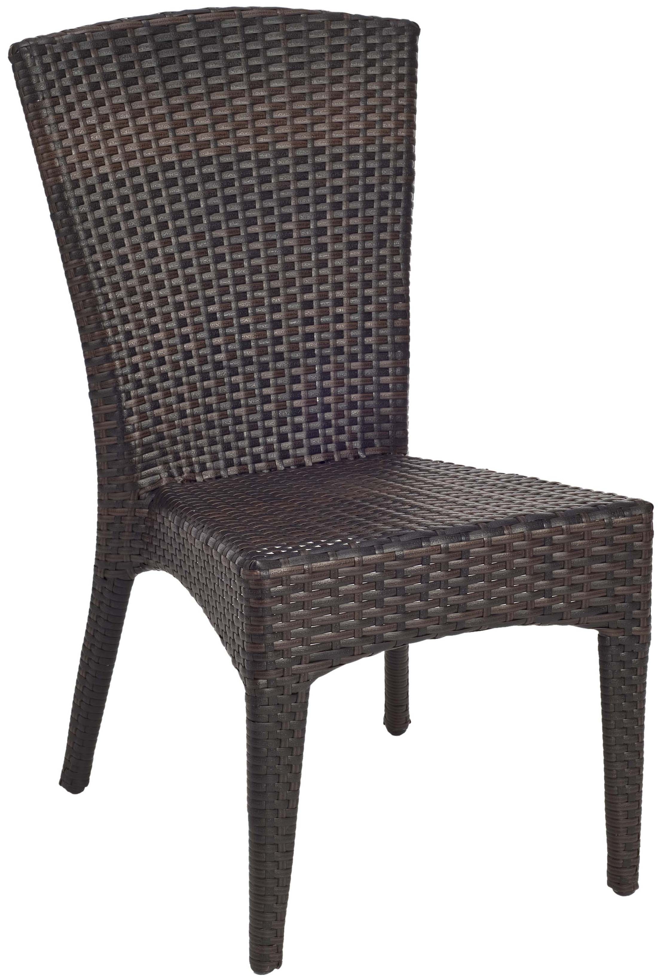 New Castle Wicker Side Chair - Black/Brown - Arlo Home - Image 2