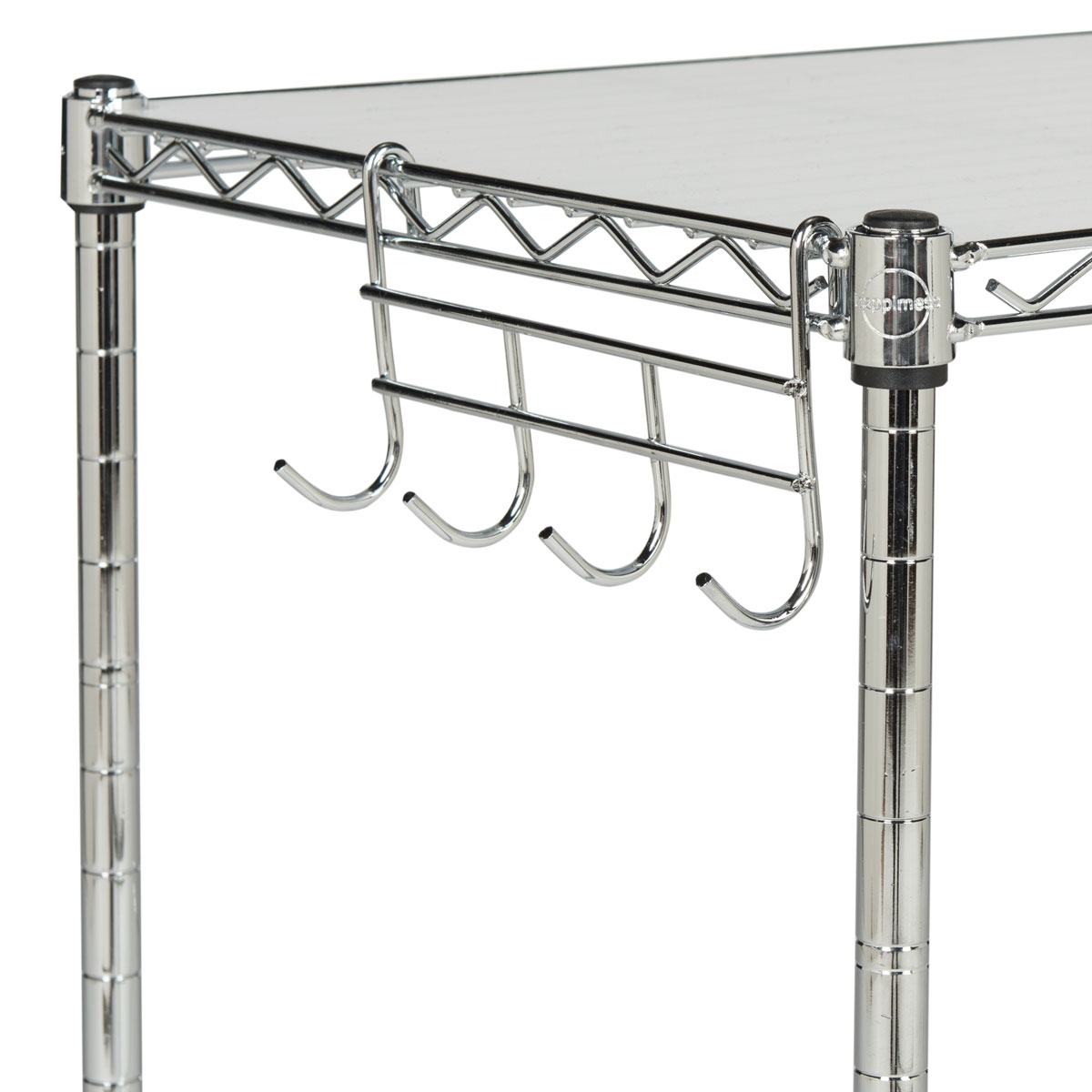 Lucien 2 Tier Microwave Rack - Chrome - Safavieh - Image 2