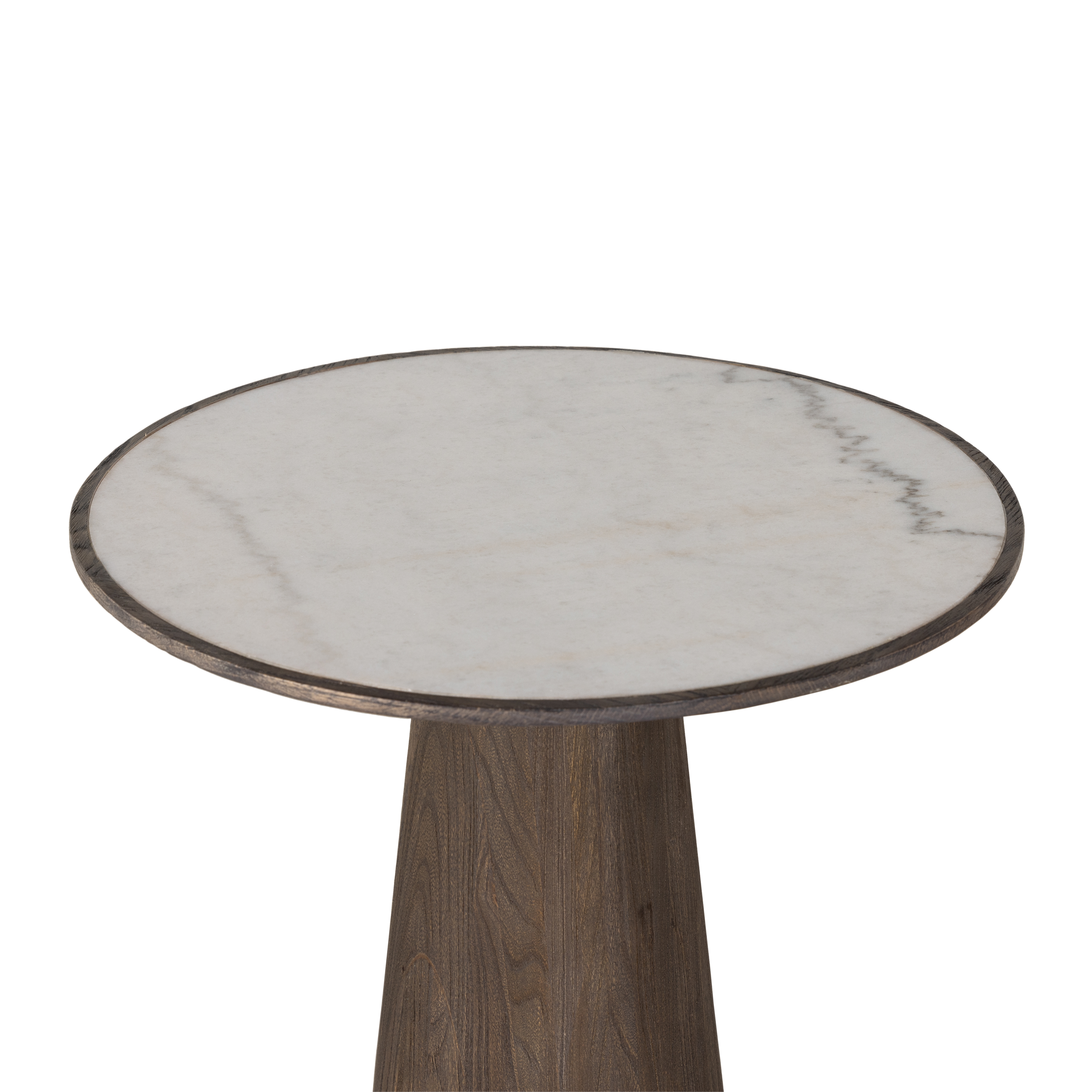 Skye End Table - White Marble - Image 2