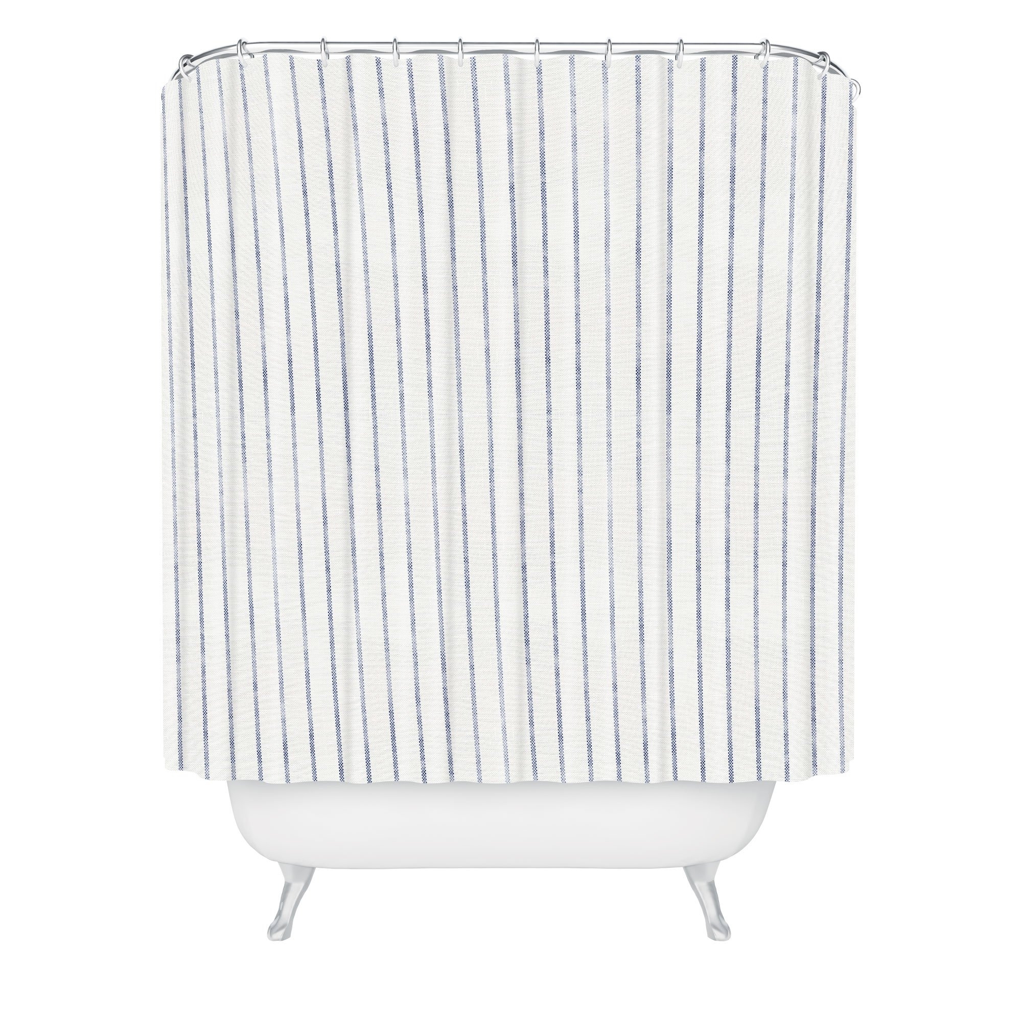 Holli Zollinger AEGEAN WIDE STRIPE Shower Curtain - Standard 71"x74" with Liner and Rings - Image 0