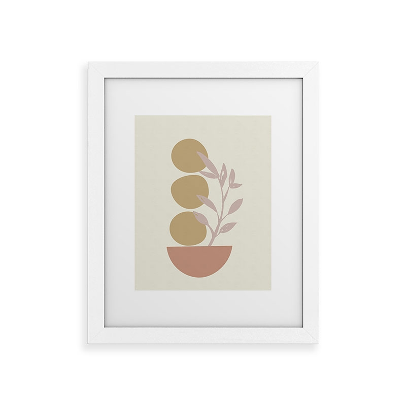 Desert Botanicals And Organic by June Journal - Framed Art Print Classic White 18" x 24" - Image 0