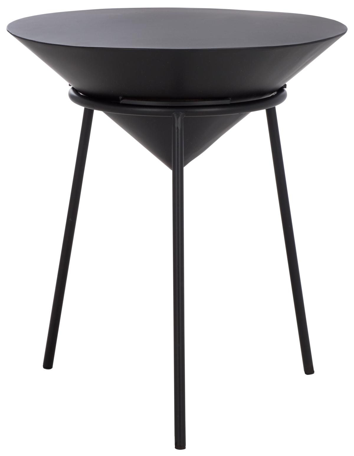 Apuline Side Table - Black - Safavieh - Image 0