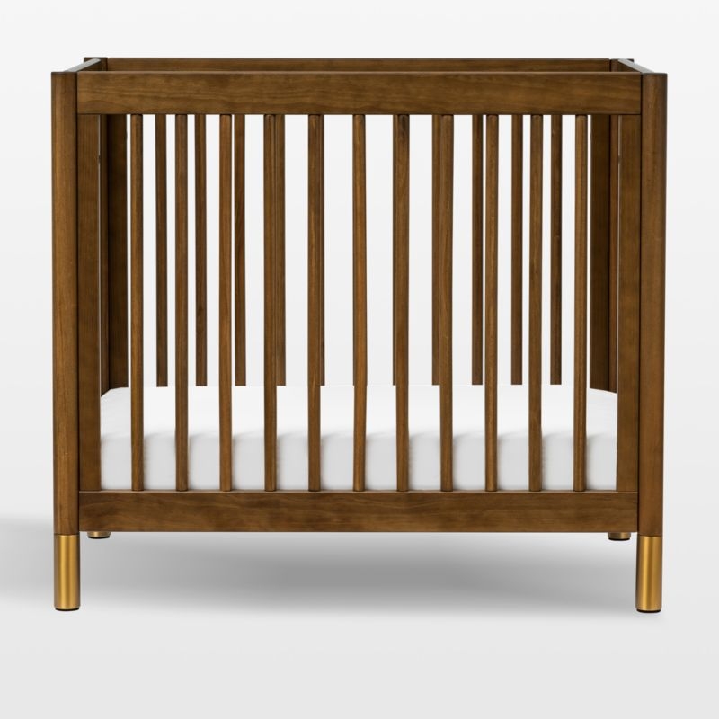 Babyletto Gelato Walnut Wood 4-in-1 Convertible Mini Crib - Image 3