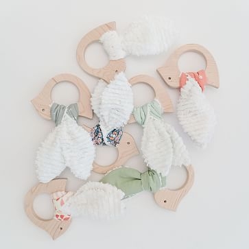 Cotton Bird Teether, Floral - Image 3