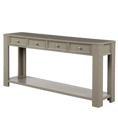 64'' Console Table With Drawers And Shelf - Image 0