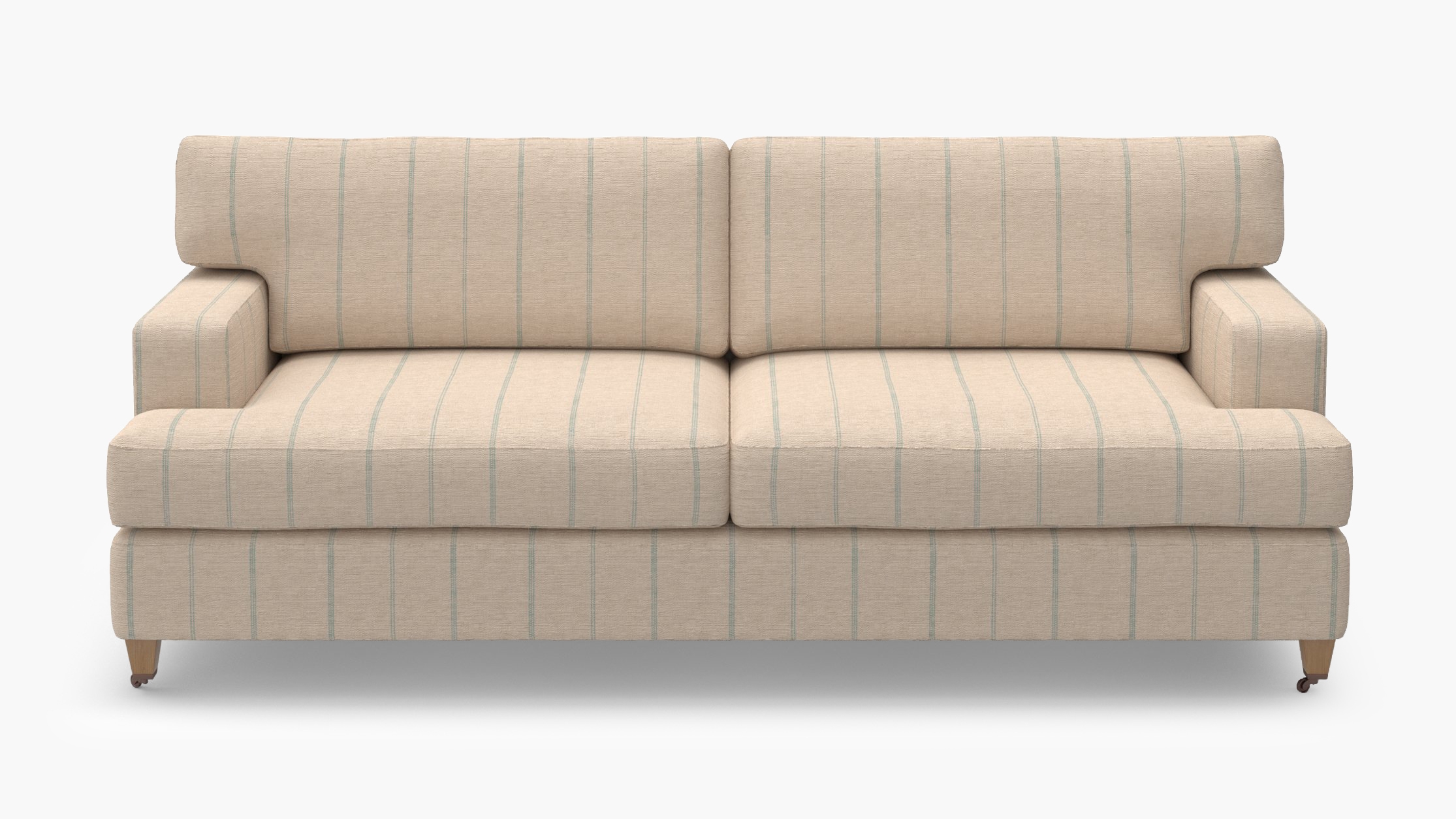 Classic Sofa, Sky Felix, Natural with Antique Brass Caster - Image 0