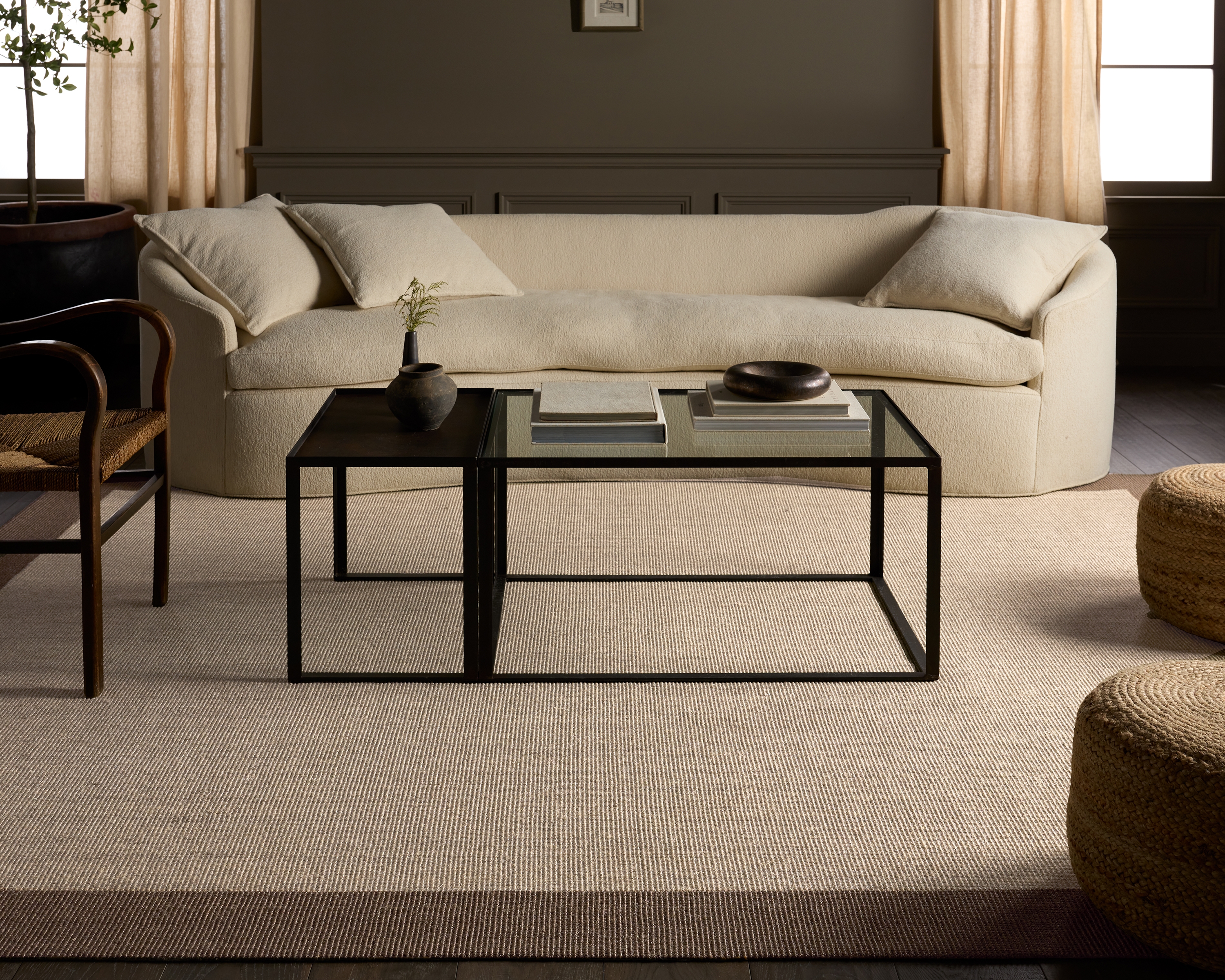 Leyar GAB02 Handmade Border Tan and Brown Area Rug (5'x8') - Image 5