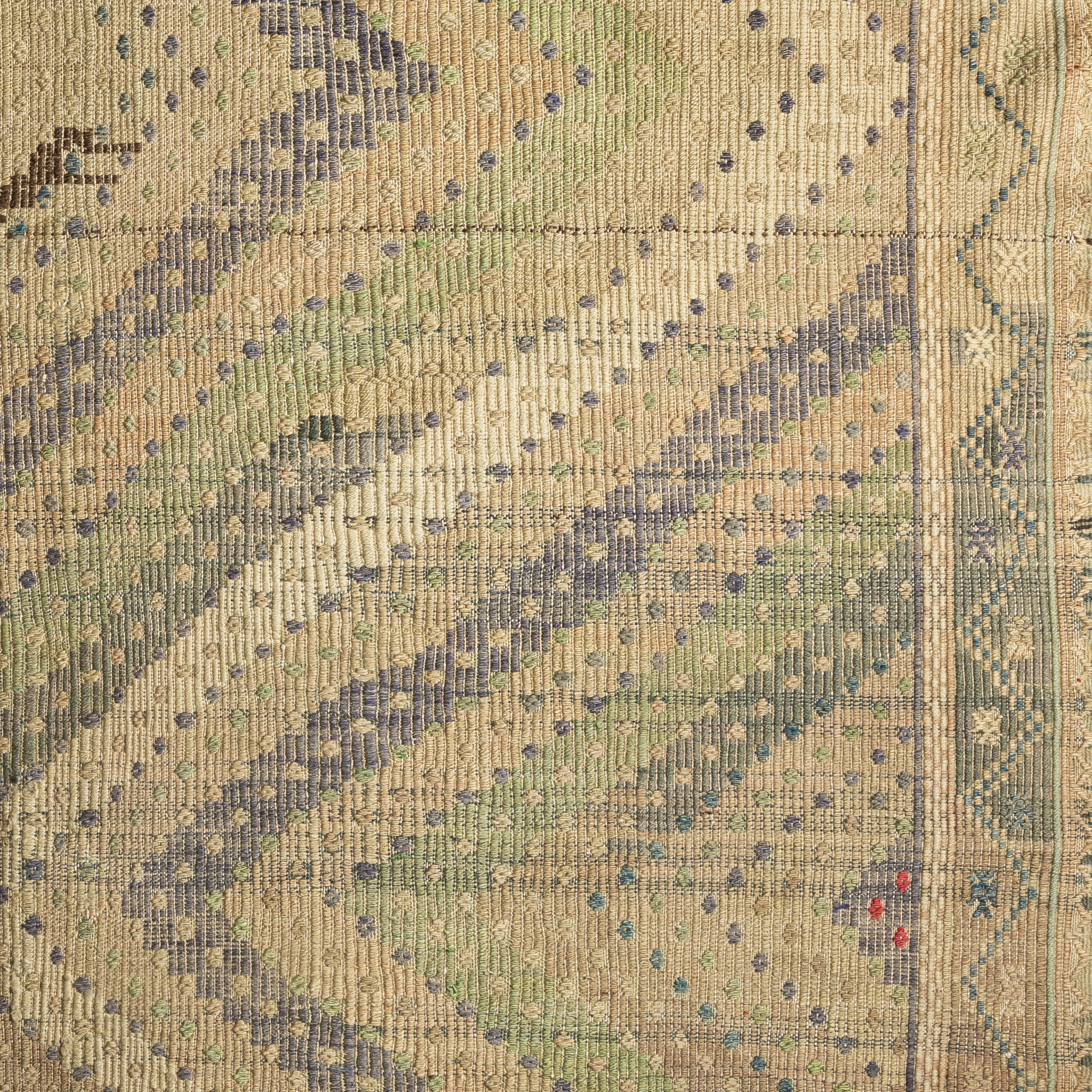 Antique One of a Kind Brown Indoor 6'4" x 10'6" Handmade Rug - Image 5