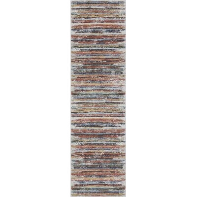 Dancy Striped Brown/Blue Area Rug - Image 0