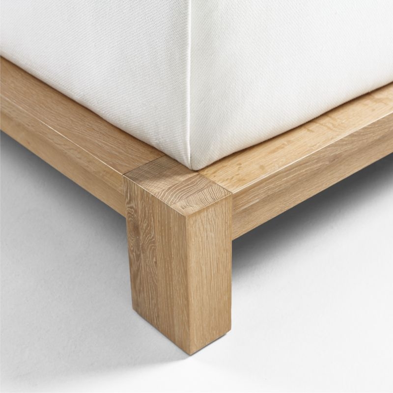 Terra Natural White Oak Wood Queen Bed - Image 3