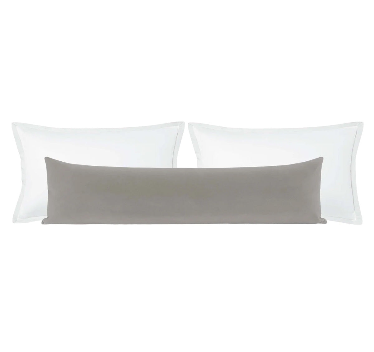 THE XL LUMBAR :: SIGNATURE VELVET // DOVE GREY - 14" X 48" - Image 0