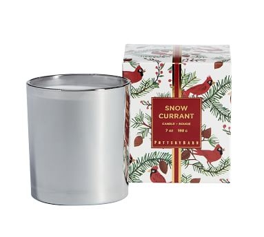 Snow Currant Scented Candle, Silver, Small, 7oz. - Image 2