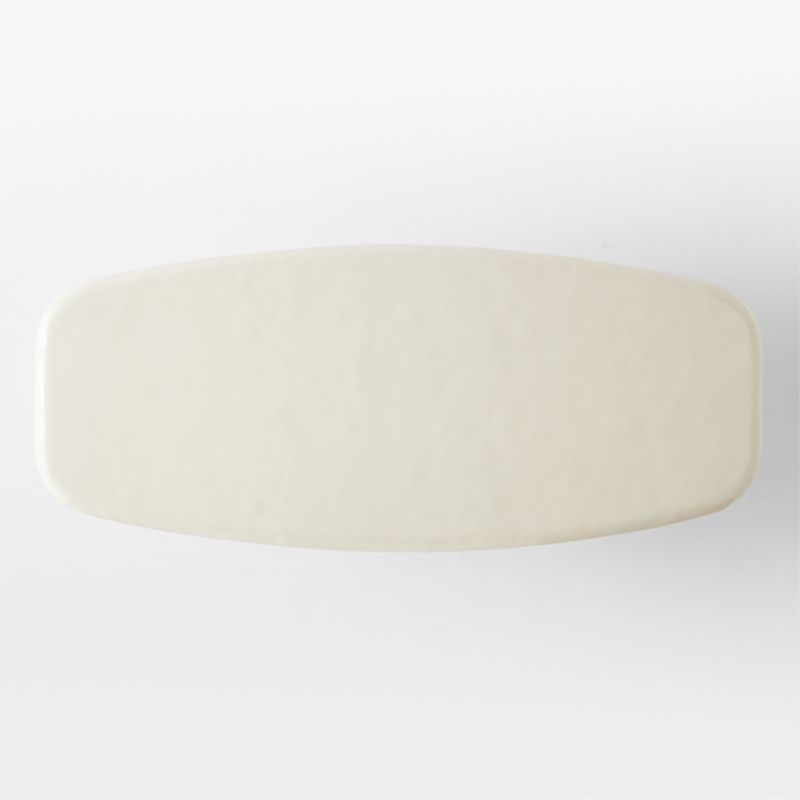 Amalie 103" Rectangular White Resin Dining Table - Image 7