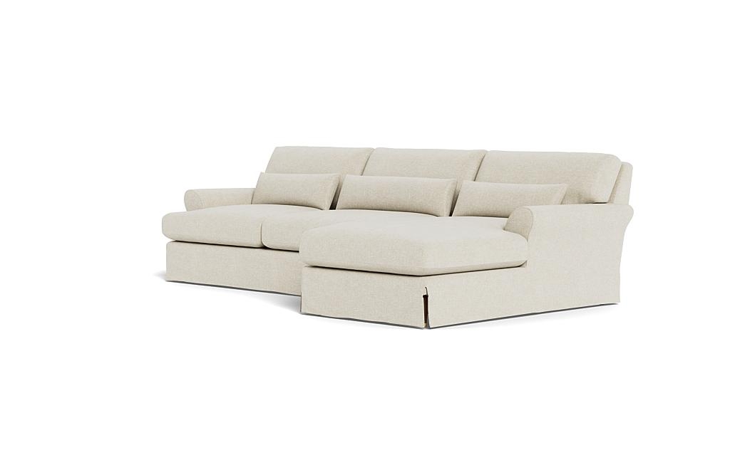 Maxwell Slipcovered Sectional Sofa with Right Chaise by Apartment Therapy - Image 2
