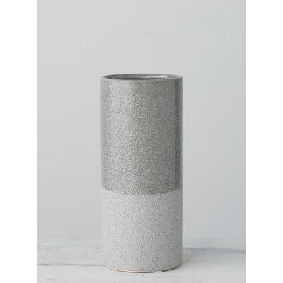 Christie Gray 8.75" Ceramic Table Vase - Image 0