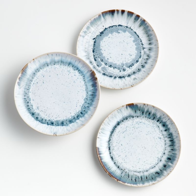 Julo Blue Salad Plates, Set of 8 - Image 7