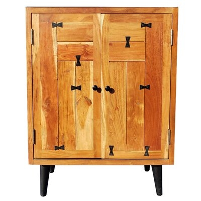 Hinz Acacia Wood 2 Door Accent Cabinet - Image 0